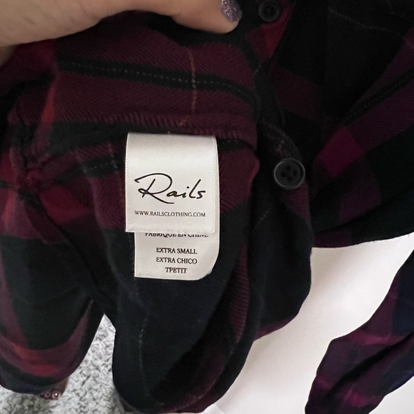 RAILS Hunter Plaid Button Front Shirt size XS - Picture 7 of 9